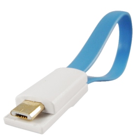 D1096510011 micro USB cable 磁性純銅傳輸線(藍)