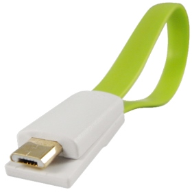 D1096510012 micro USB cable 磁性純銅傳輸線(綠)