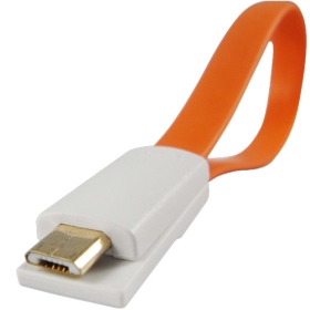 D1096510014 micro USB cable 磁性純銅傳輸線(橙)