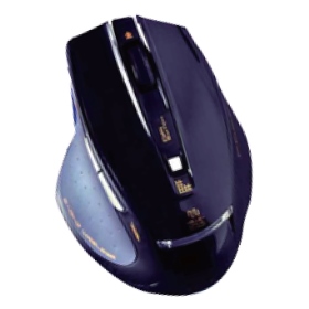 EMS107BK E-BLUE藍光LED 超手感無線六鍵鼠(潮流黑)