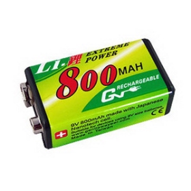 GN-LI9V8 GN 9V鋰充電電池800mAh