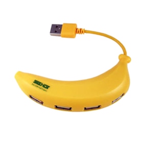 SH-H402 嘻哈部落 USB 2.0 4埠香蕉造型集線器