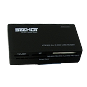 SH-C1606-BK ATM智慧晶片+56 IN 1 USB 2.0 SDHC多功能讀卡機(黑)