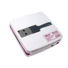 SH-C1906-WH 80in1 USB2.0 多功能時尚晶面免轉卡讀卡機(白)