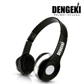 SKM-X1-B DENGEKI 電擊 中型手機MP3耳機麥克風(銀黑)