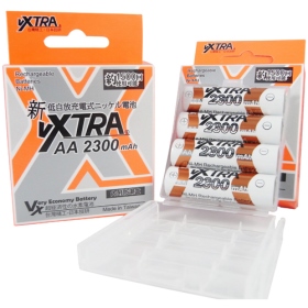 VX-AA2300D VXTRA 3號高容量2300mAh新低自放充電電池