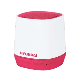 i80-PK HYUNDAI 藍芽無線行動數位音響(青春版) - 粉紅/白