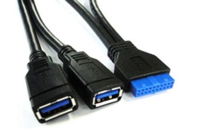 11103579205 USB 3.0 20PIN USB3.0 A母2 20CM