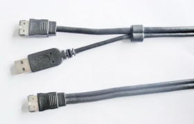 11102602 ESATAUSB 線端 ／ USB A公 ESATA 線端 Y型線1米