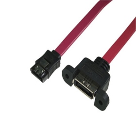 1110261560 SATA 7P公 彈片 ／ 7P母(U型頭) 30CM