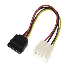 1110261 SATA 15PIN ／ 大4P 15公分