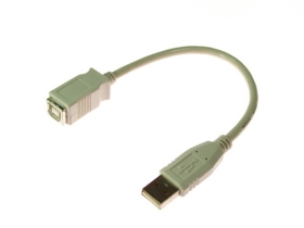 11103080 USB A公 ／ B母 15CM