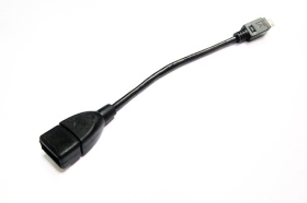 1110339451 USB A母(全包式) ／ Micro USB A公 10CM