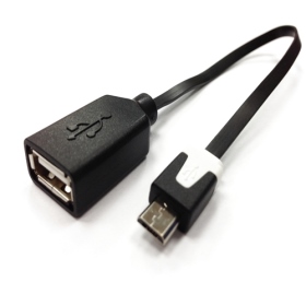 1110339506 USB A母(全包式) ／ Micro B扁平線 15公分