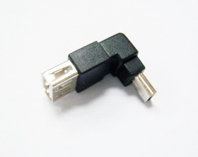 11306118 USB (2.0) A母 ／ MINI 5P 公 90度 轉接頭