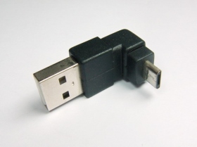 11306223 USB (2.0) A公 ／ Micro B 5P 公 90度 轉接頭