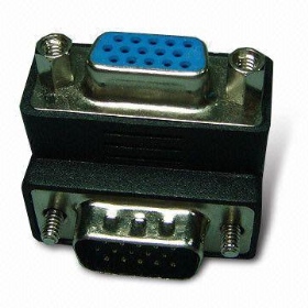 AS001 MINI 轉接頭 15公15母 三排 90度