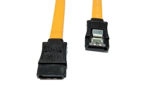 JG020 SATA 7P 180度 ／ 7P 180度 彈片型 橙色 1米