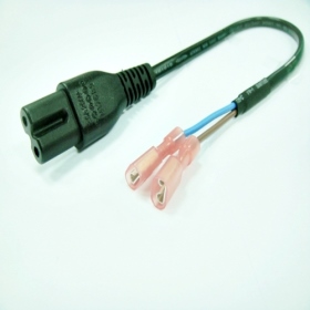 MICRO002 電源8字頭 公母插2 30公分