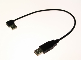 NJ0002 USB A公 ／ A公 90度 30CM