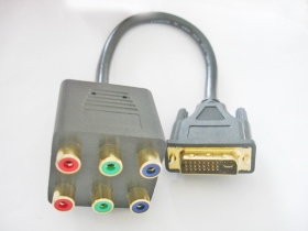 VDI00031 DVI 245公 ／ 3RCA母 色差線 30公分