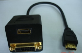 VDI00037 HDMI 公 ／ HDMI 母DVI 241 母 30公分