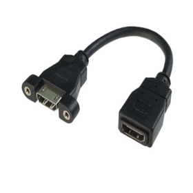 WY001 HDMI 19母(全包式) ／ HDMI 19母(U型頭) 10CM