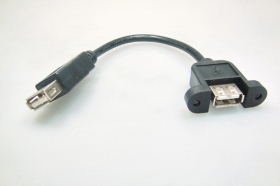 WY002 USB A母 ／ A母(U型頭)10CM