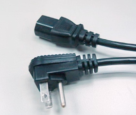 X5-97001 美規主機電源線公頭90度 1米