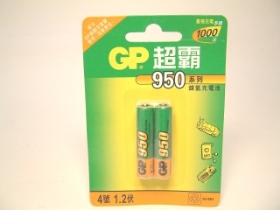 BTN4GP950 鎳氫可充電電池 4號 GP超霸 950MAH