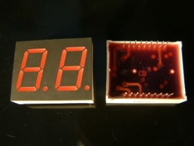DDC822 0.8雙8七段顯示器共陰黑面紅膠 C822