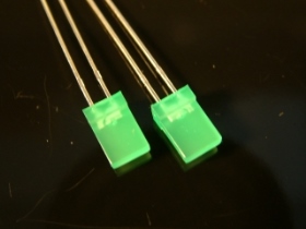DL2X5G LED 25MM 綠色方型
