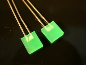 DL2X7G LED 27MM 綠色方型