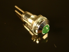 DL5GID 5MM LED(綠鐵殼凸)