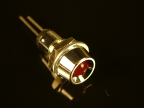 DL5RIU 5MM LED(紅鐵殼凹)