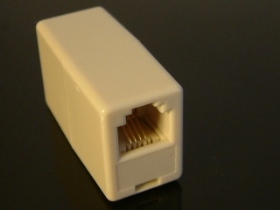 JK6P4C2S 電話接頭6P4C 雙母頭