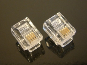 JK6P4C 電話接頭6P4C