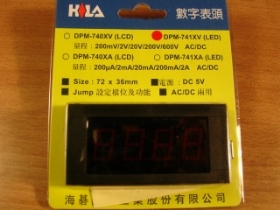 MTCHY740XV LCD錶頭 72x36 AC/DC V DPM-741XV