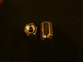 OR31605CD 六角空心銅柱5MM 細牙電鍍