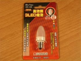 ORLED125R 3LED高效能燈泡E12 紅色125R