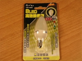 ORLED608H 8LED高效能燈泡 E12暖白色608H