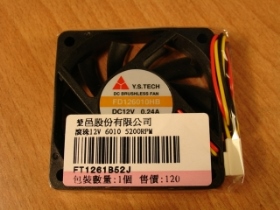 ORM001F10 風扇 12V 60x60x10mm 5200RPM
