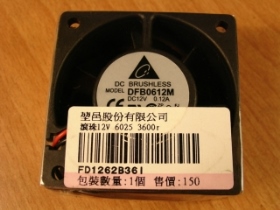 ORM001F28 風扇 12V 60x60x25mm 3600RPM