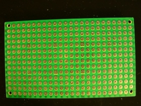 PCBSL32F 小圓點 125X75mm  14*24孔 綠色防焊