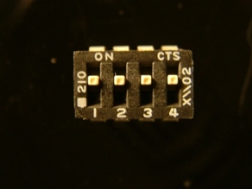 SWDIP4PB DIP SW 4P 台制 窄 黑色