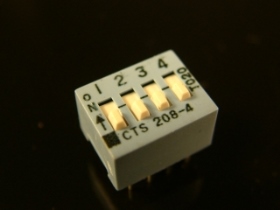 SWDIP4PCTS 4P DIP SW CTS 208-4