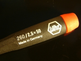 TOL2602550 鐘錶起子WIHA 2.5x50 一字