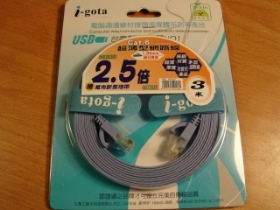 WI100MHZ3GI 超薄型網路線 CAT-6 3米