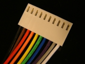 WI25411010 2.54MM母座單頭附線 10P 10CM