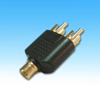 1104A RCA母-2RCA公鍍金